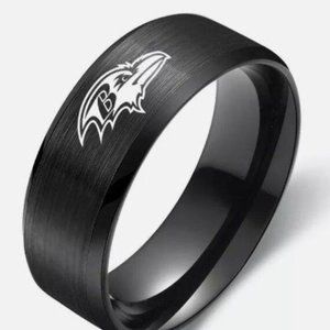 Baltimore Ravens Stainless Steel Ring band